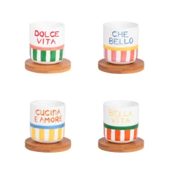 Coffret de 4 tasses 15cl Dolce Vita Table Passion
