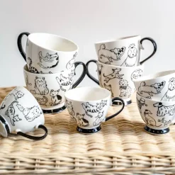 Coffret de 4 tasses 20cl Mistrigris Table Passion