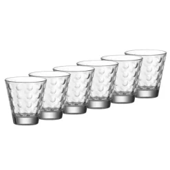 Coffret de 6 verres transparents
