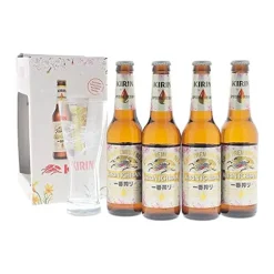 coffret kirin 4 bières et 1 verre