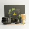 Coffret matcha 4 pièces porcelaine bambou noir Tokyo Design
