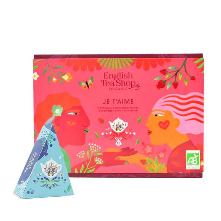 Coffret thé à message Je T'aime