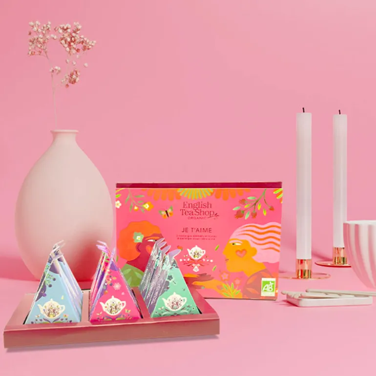 Coffret thé à message Je T'aime