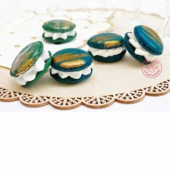 3 colorants en poudre Vert Bleu Or