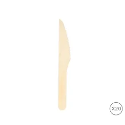 Couteau en bambou x20