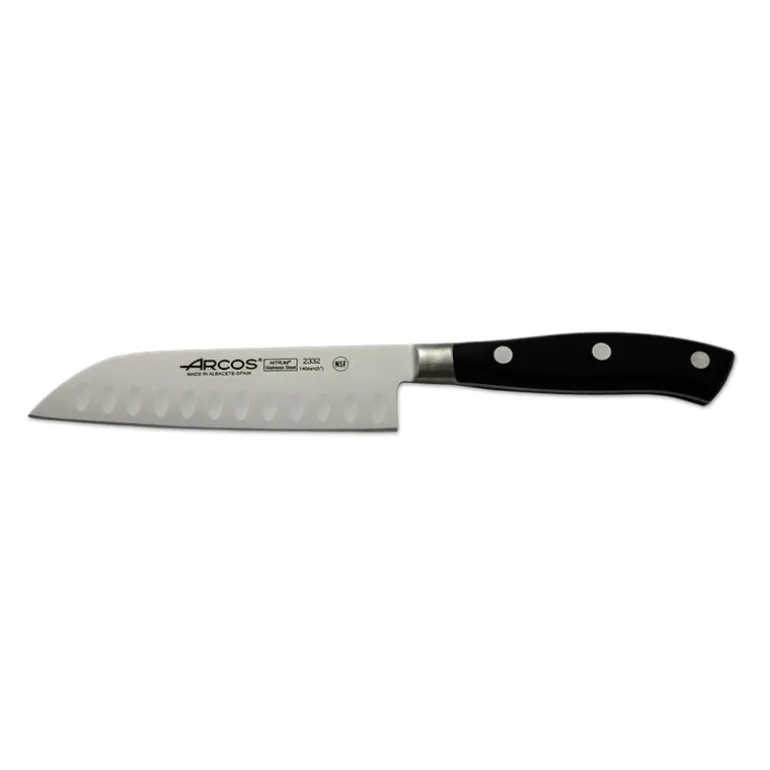 Couteau Santoku noir 14 cm Riviera Arcos