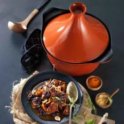 Couvercle à tajine cocotte 28 cm terracotta Cookut