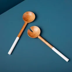 Couverts de service en bois Madras Be Home