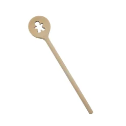 Cuillère bois ronde gingerman