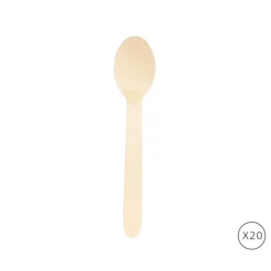 Cuillère en bambou x20