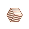 Dessous de plat hexagone terracotta Lyngby