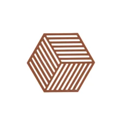 Dessous de plat hexagone terracotta Lyngby