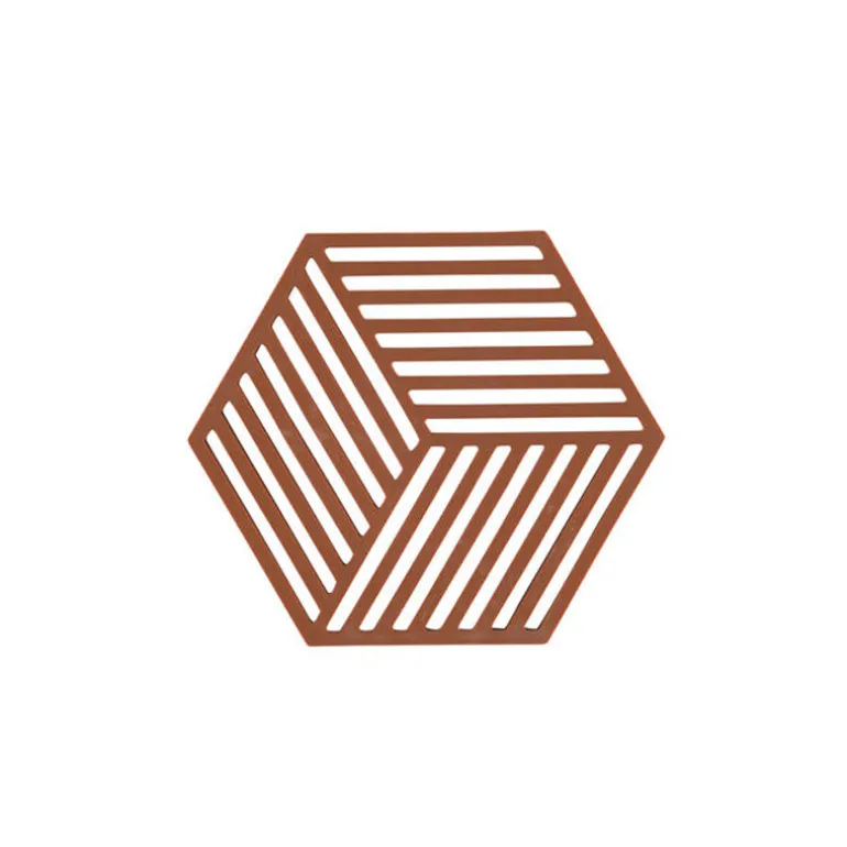 Dessous de plat hexagone terracotta Lyngby