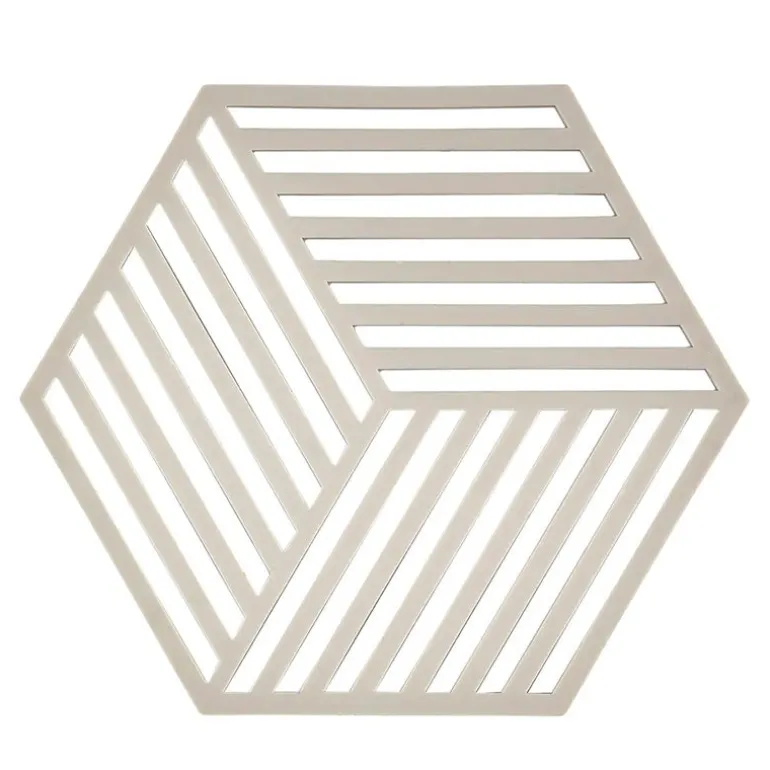 Dessous de plat hexagone gris clair Lyngby