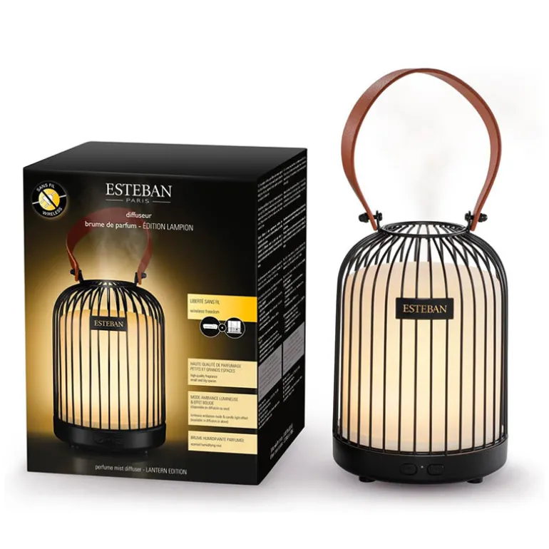 Diffuseur brume lampion noir