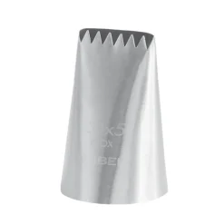 Douille à bûche cannelée 6 dents inox 20x5mm Gobel