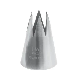 Douille cannelée 6 dents inox 23mm Gobel