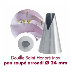 Douille Saint-Honoré inox 24mm Gobel