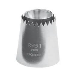 Douille sultane cannelée inox 30mm Gobel