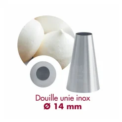 Douille unie inox 14 mm Gobel