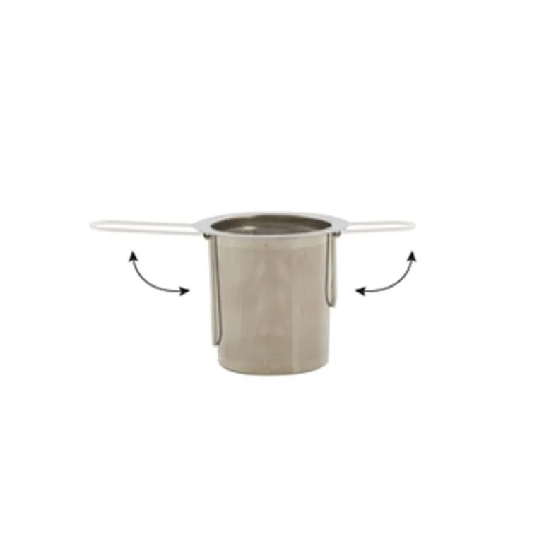 Filtre à thé inox poignée pliable