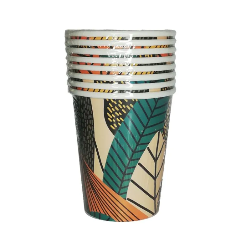 8 gobelets en papier Jungle