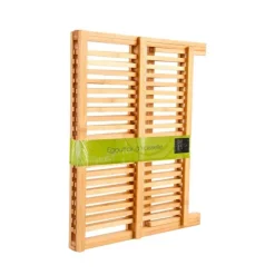 Égouttoir pliant Bambou 2 niveaux