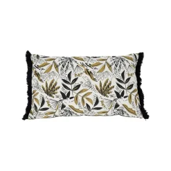 Housse coussin solor jaune 50x30cm