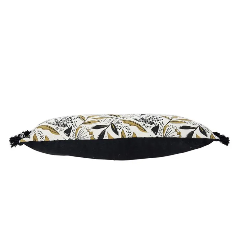 Housse coussin solor jaune 50x30cm