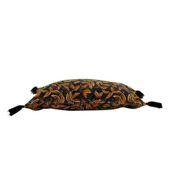 Housse coussin solor noire 50x30cm