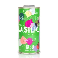 Huile d'olive vierge extra aromatisée au basilic