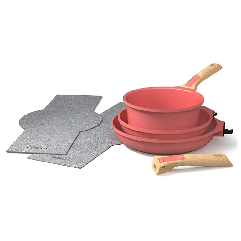 Kit cuisine 7 pièces rose Cookut