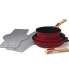 Kit cuisine 7 pièces rouge Cookut