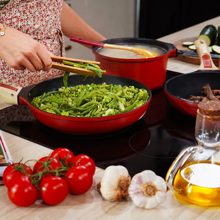 Kit cuisine 7 pièces rouge Cookut