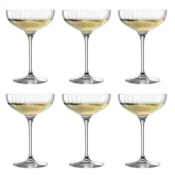 Lot 6 coupes champagne Poesia 26cl