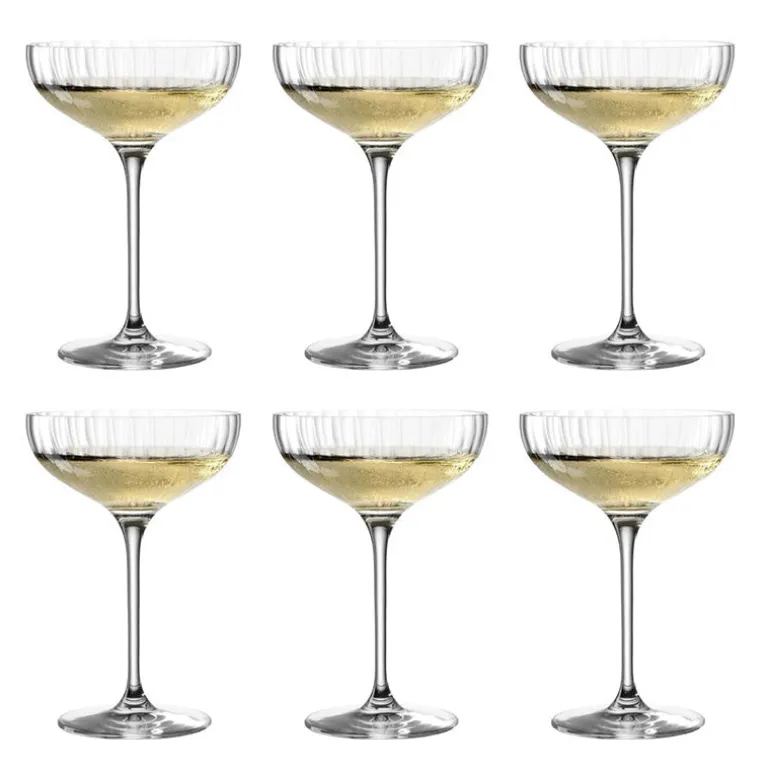 Lot 6 coupes champagne Poesia 26cl