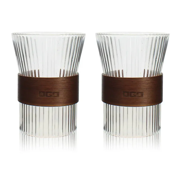 Lot 2 tasses Karl avec bois 250ML