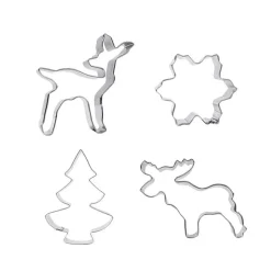 Lot de 4 découpoirs Noël