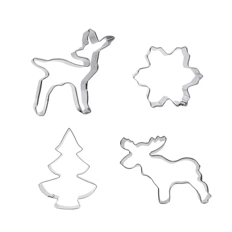 Lot de 4 découpoirs Noël