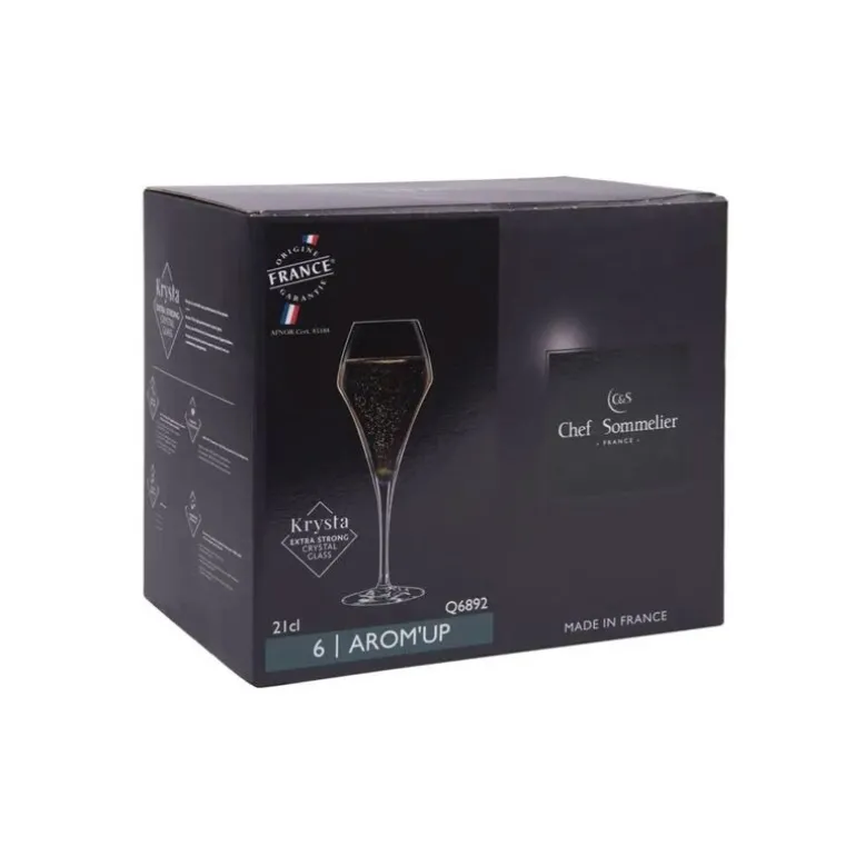 Lot de 6 flutes Arom'up 21cl