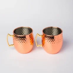 Lot de 2 mug Moscow mule cuivre 55c