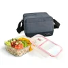 Lunch bag real Gris et plat