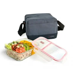 Lunch bag real Gris et plat
