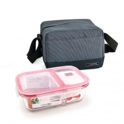 Lunch bag real Gris et plat