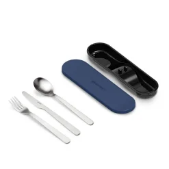 Lunchbox avec couverts bleu saphir Guzzini