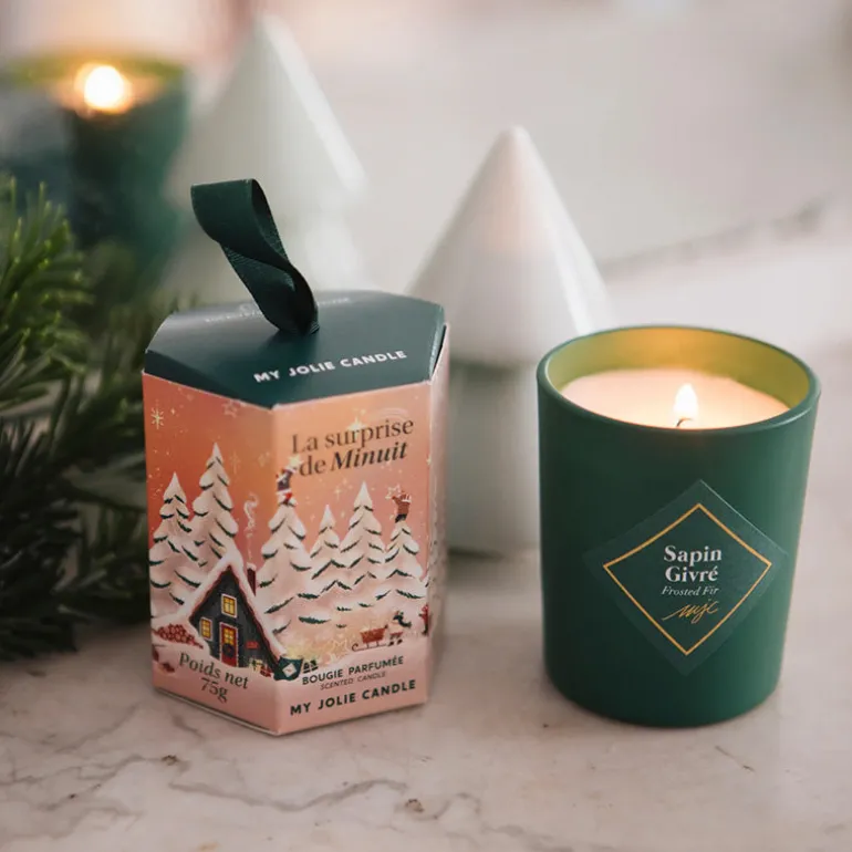 Mini bougie à suspendre sapin
