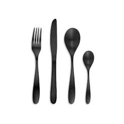 Ménagère Bagatelle noir mat - 16 pi