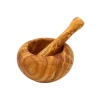 Mortier et pilon bois d'olivier 15 cm marron Chevalier Diffusion