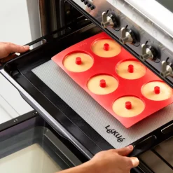Moule noir silicone 6 donuts
