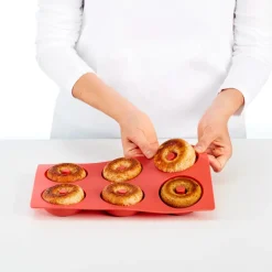 Moule noir silicone 6 donuts